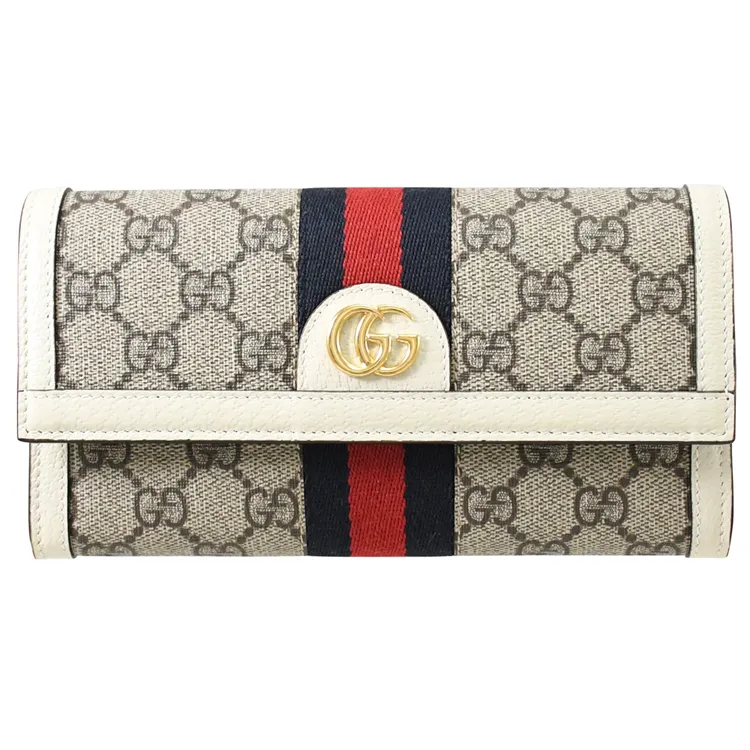 GUCCI 經典Ophidia GG帆布拼接皮革卡片夾(粉色) 歷史價格詳細信息