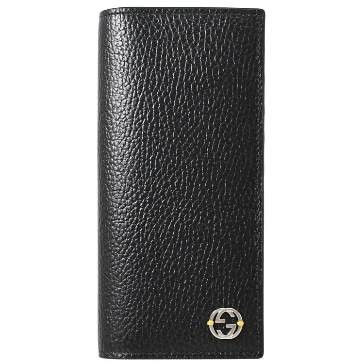 GUCCI 金LOGO小牛皮對開零錢袋短夾(黑色) 428725 DJ20T 1000 歷史價格詳細信息