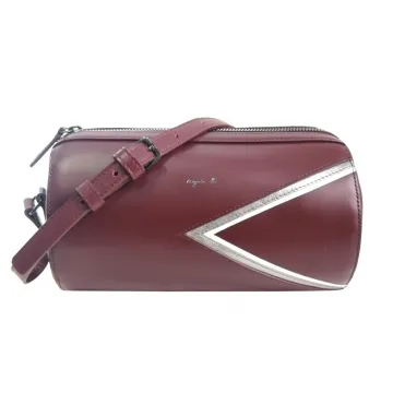 agnes b.燙金logo三角幾何皮革饅頭包(深灰) 歷史價格詳細信息