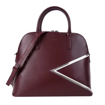 agnes b.燙金logo三角幾何皮革饅頭包(深灰) 歷史價格詳細信息