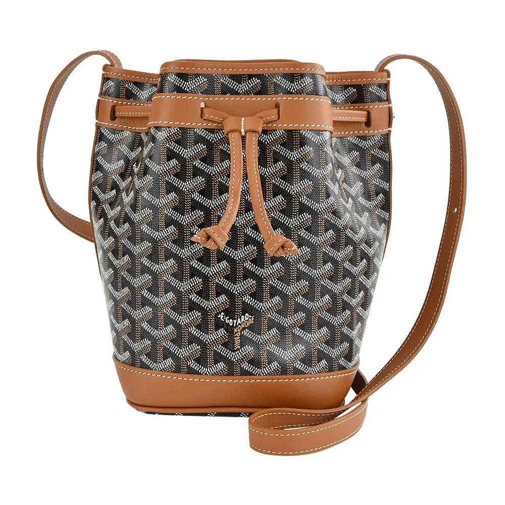 GOYARD PEFLOT 經典塗料帆布束繩水桶包-小/海軍藍 歷史價格詳細信息