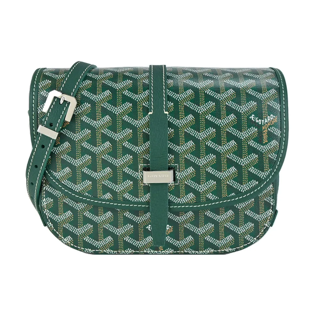 GOYARD BELVEDERE 經典LOGO防水帆布翻蓋馬鞍斜包-小/海軍藍 歷史價格詳細信息