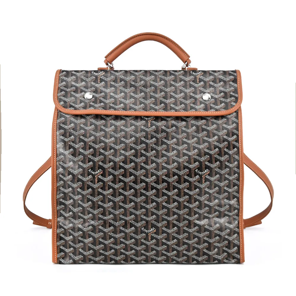GOYARD Saint Louis 字母粉塗料帆布迷彩托特包-小/黑棕 歷史價格詳細信息