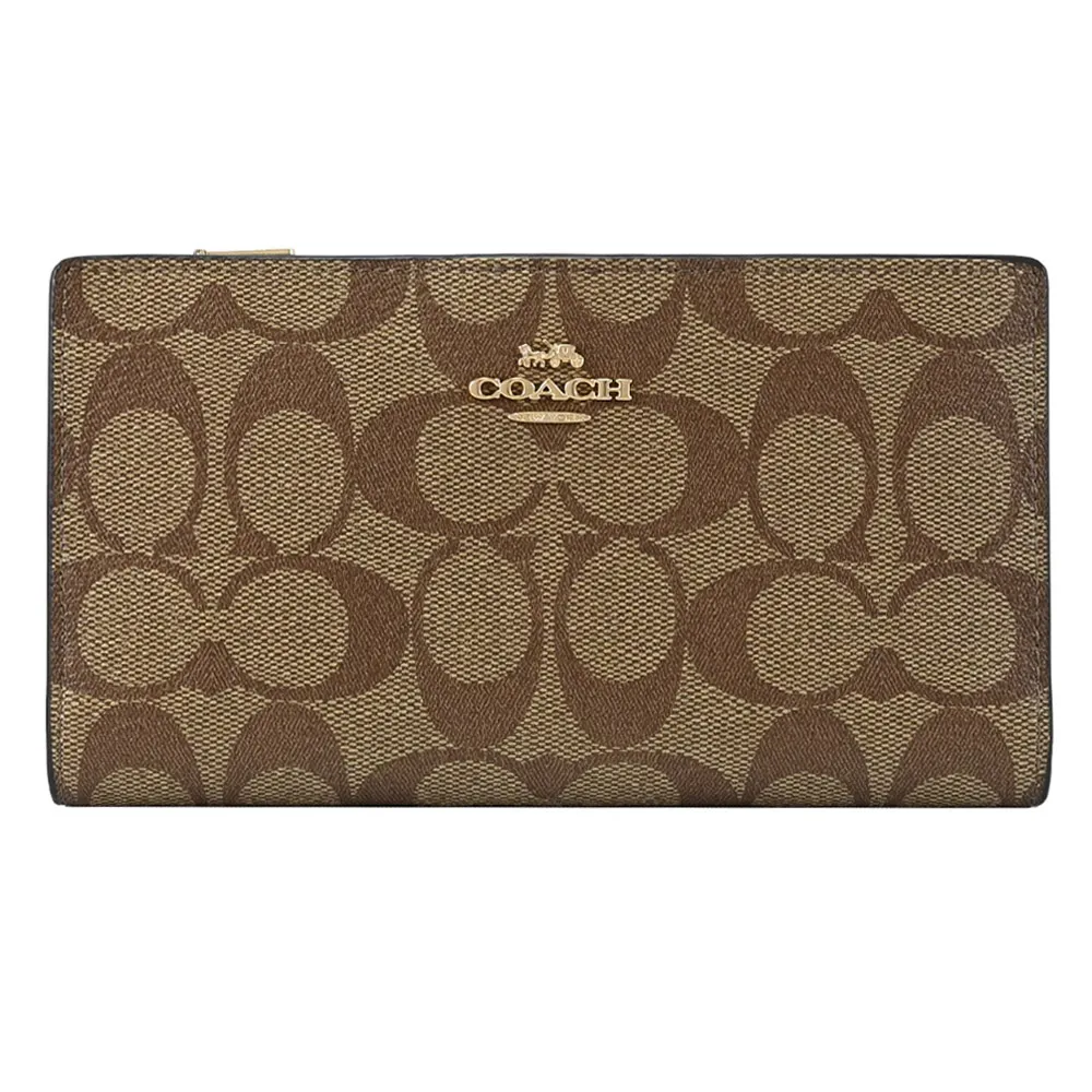 COACH C8744 KLEO 撞色翻蓋肩斜兩用馬鞍包.棕藍 歷史價格詳細信息