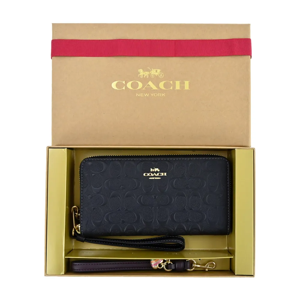 COACH 浮雕LOGO名片/證件夾-黑色 歷史價格詳細信息