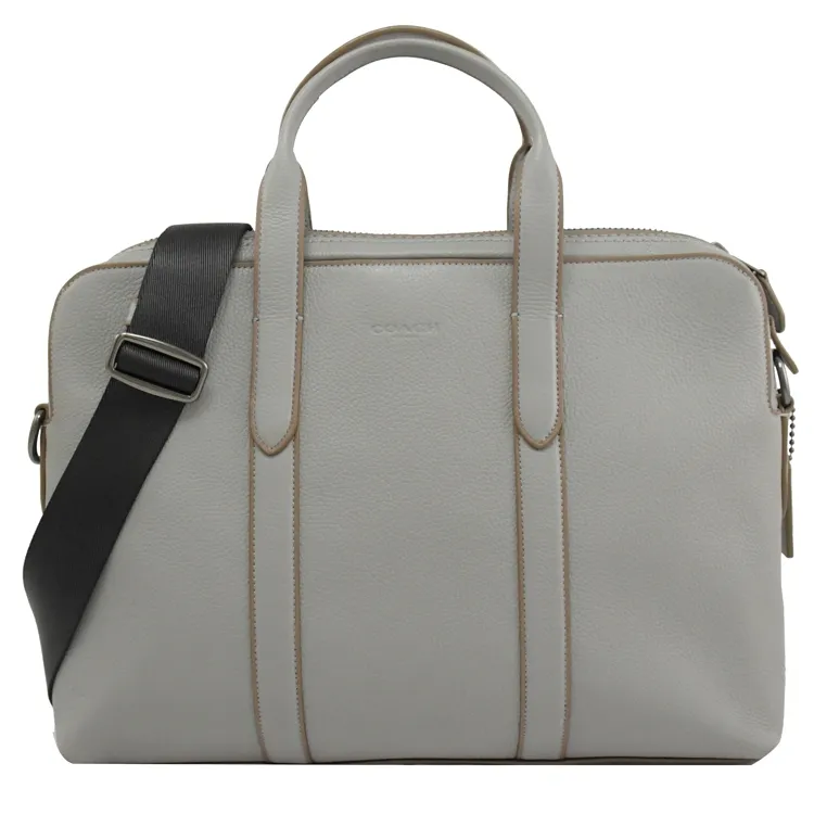 COACH 灰黑壓印標防水帆布真皮翻蓋斜背包 歷史價格詳細信息