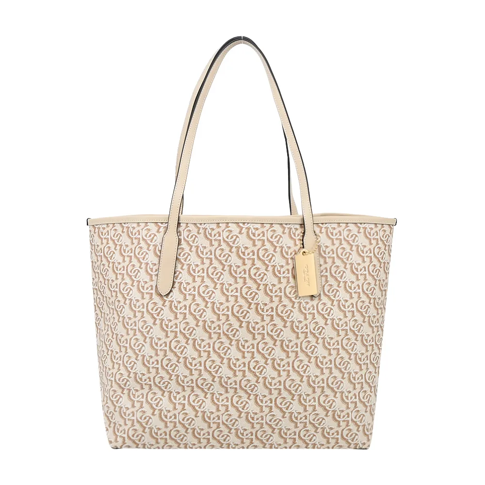 COACH MONOGRAM PVC字母半月斜背包(米白) 歷史價格詳細信息