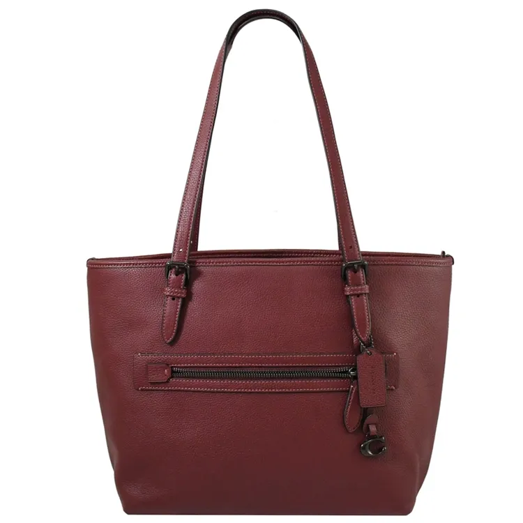 COACH CC395 Taylor 荔枝皮革肩背托特包.粉 歷史價格詳細信息