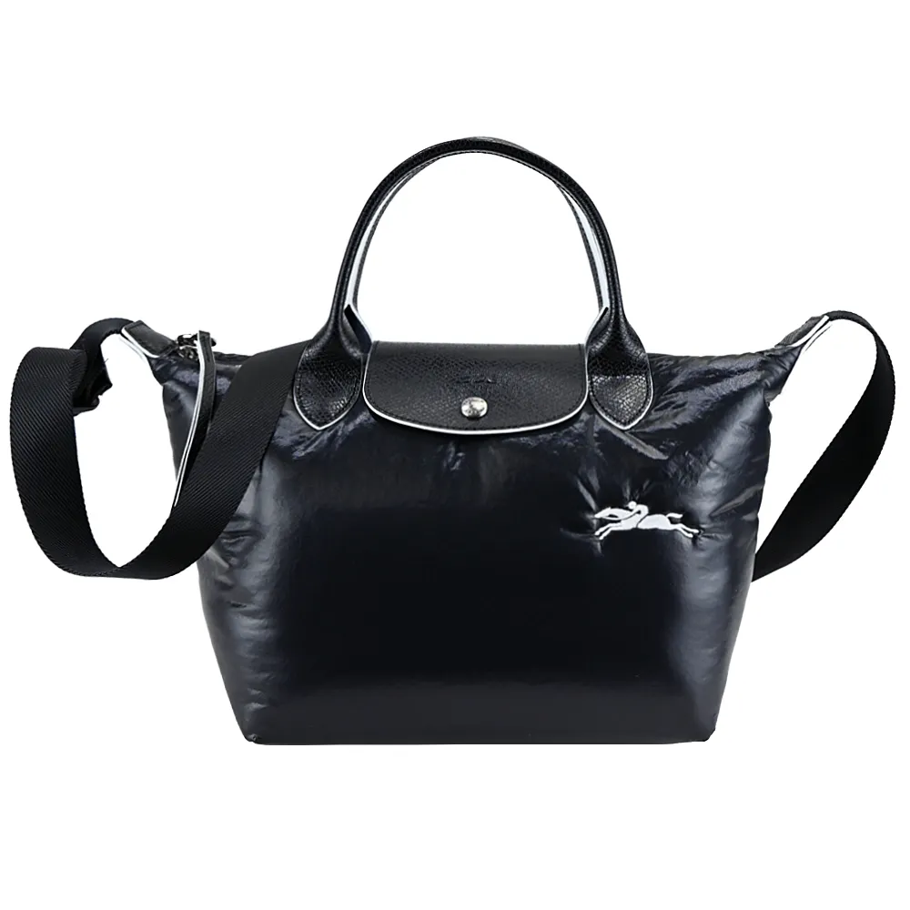 LONGCHAMP LE PLIAGE ALPIN系列尼龍帆布刺繡短把兩用水餃包(小/黑) 價格比較,價格查詢,歷史價格詳細信息