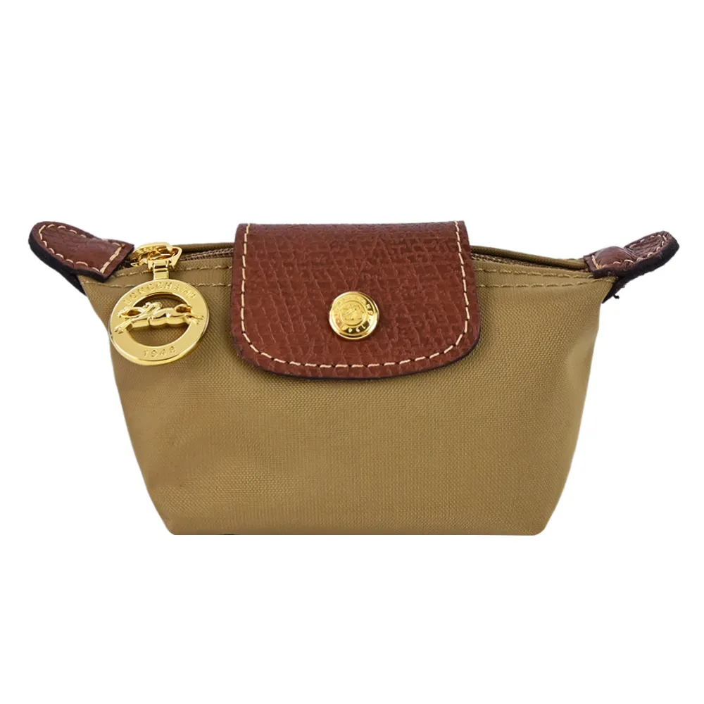 LONGCHAMP LE PLIAGE系列再生尼龍水餃零錢包(苔蘚綠) 歷史價格詳細信息