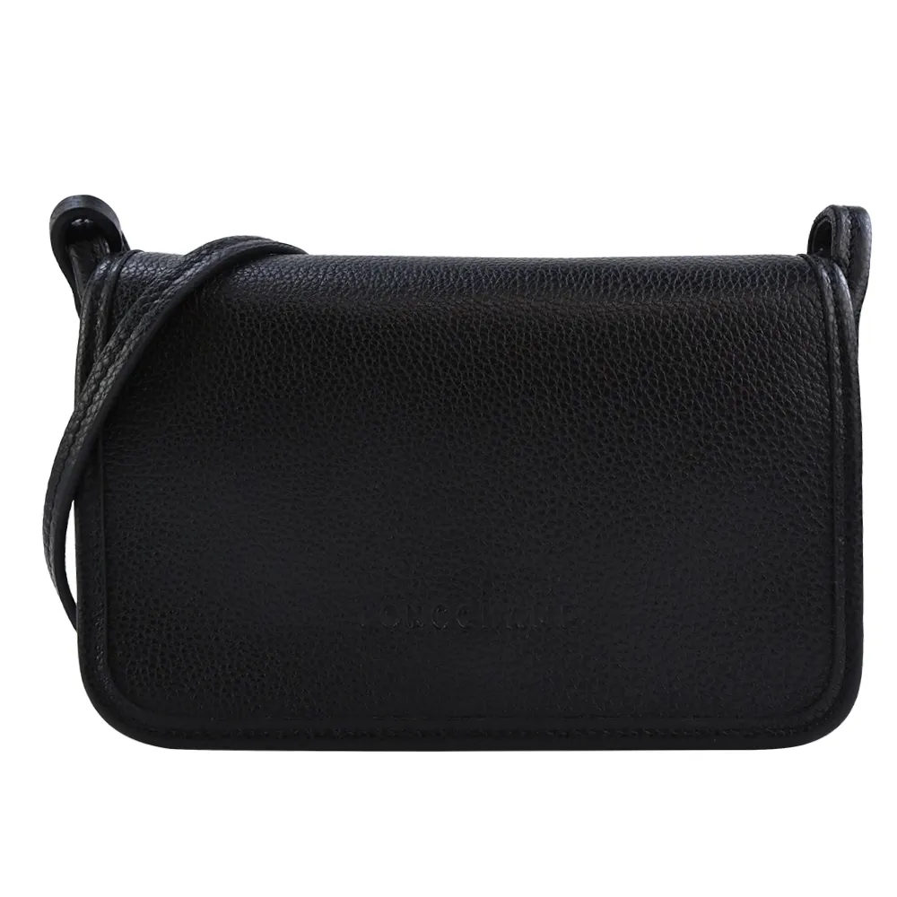 LONGCHAMP LE FOULONNE系列牛皮直式斜背包(大/黑) 歷史價格詳細信息