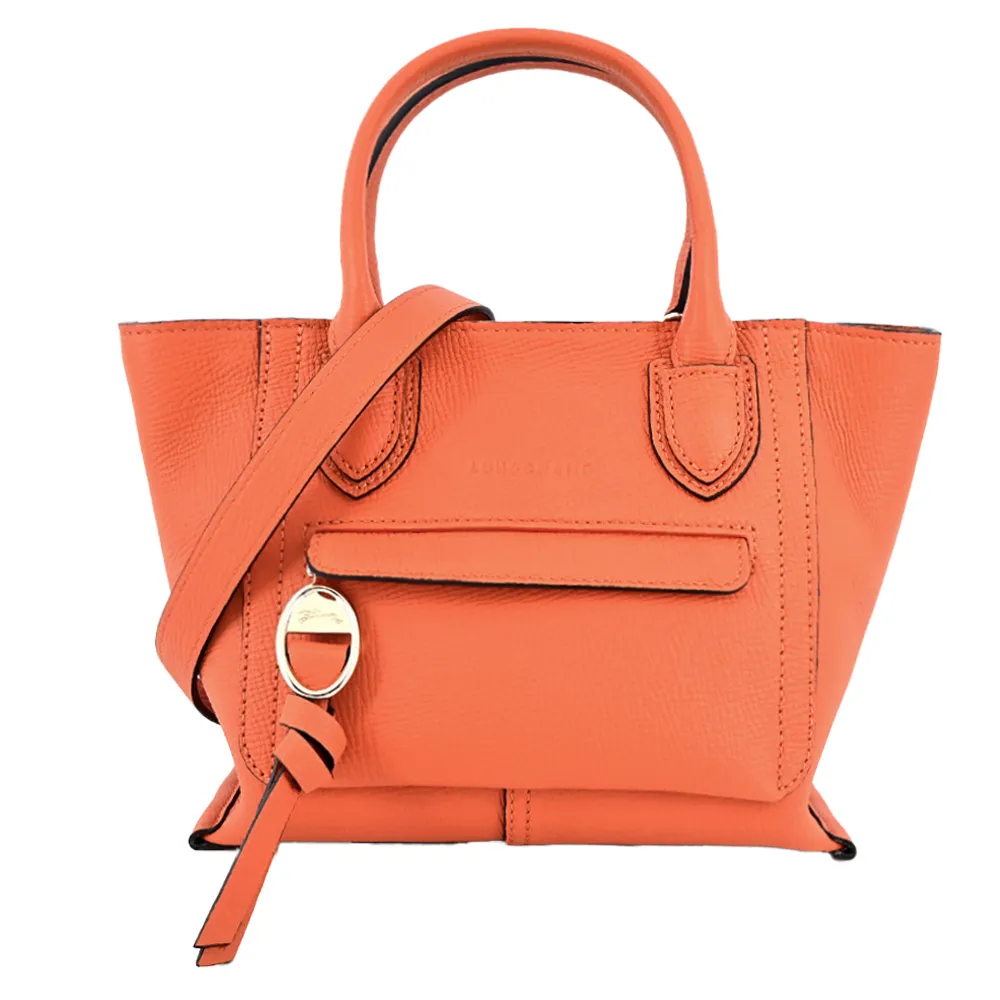 LONGCHAMP MAILBOX系列牛皮前口袋手提包(大/黑) 歷史價格詳細信息