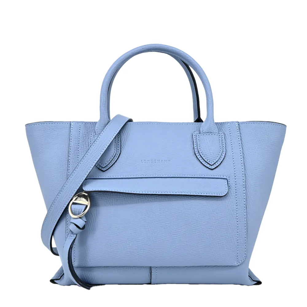 LONGCHAMP MAILBOX系列牛皮前口袋手提包(大/黑) 歷史價格詳細信息