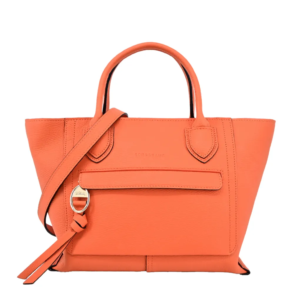 LONGCHAMP MAILBOX系列牛皮前口袋手提包(大/黑) 歷史價格詳細信息