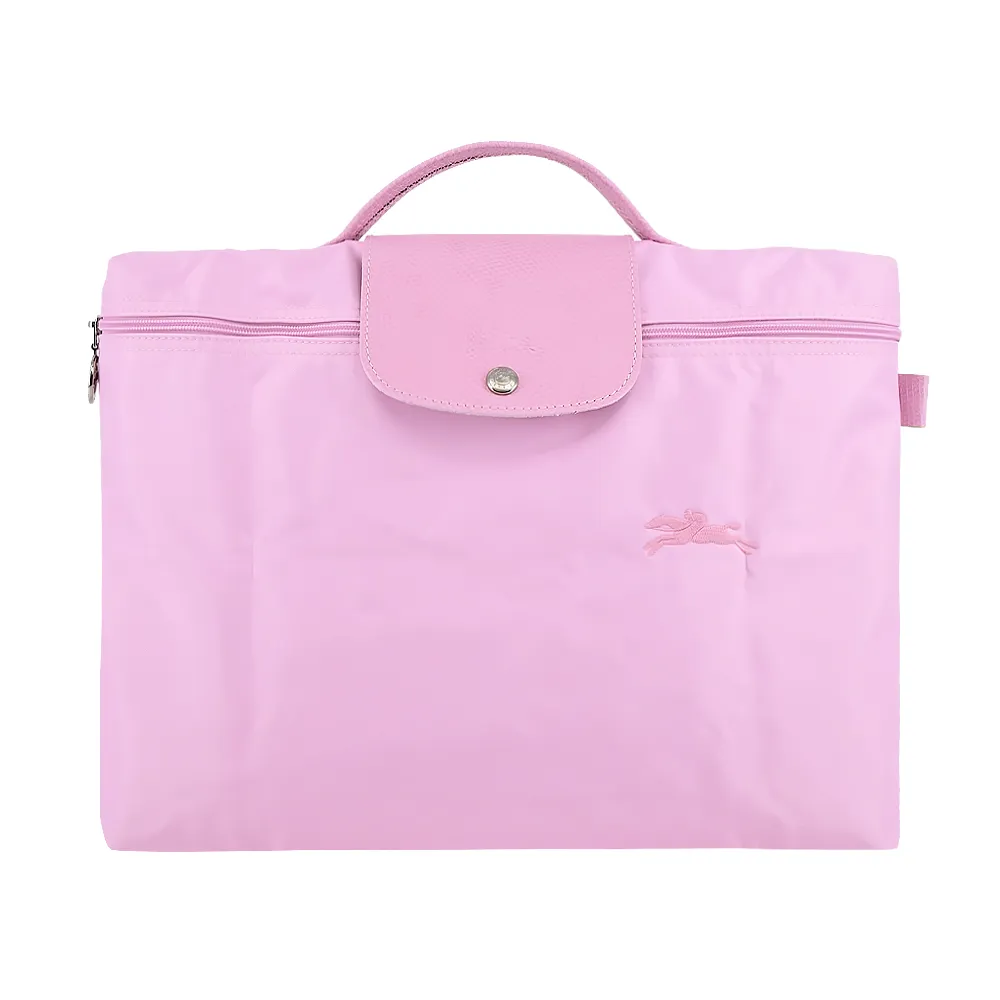 LONGCHAMP LE PLIAGE GREEN系列刺繡再生尼龍摺疊公事包(天澄) 歷史價格詳細信息