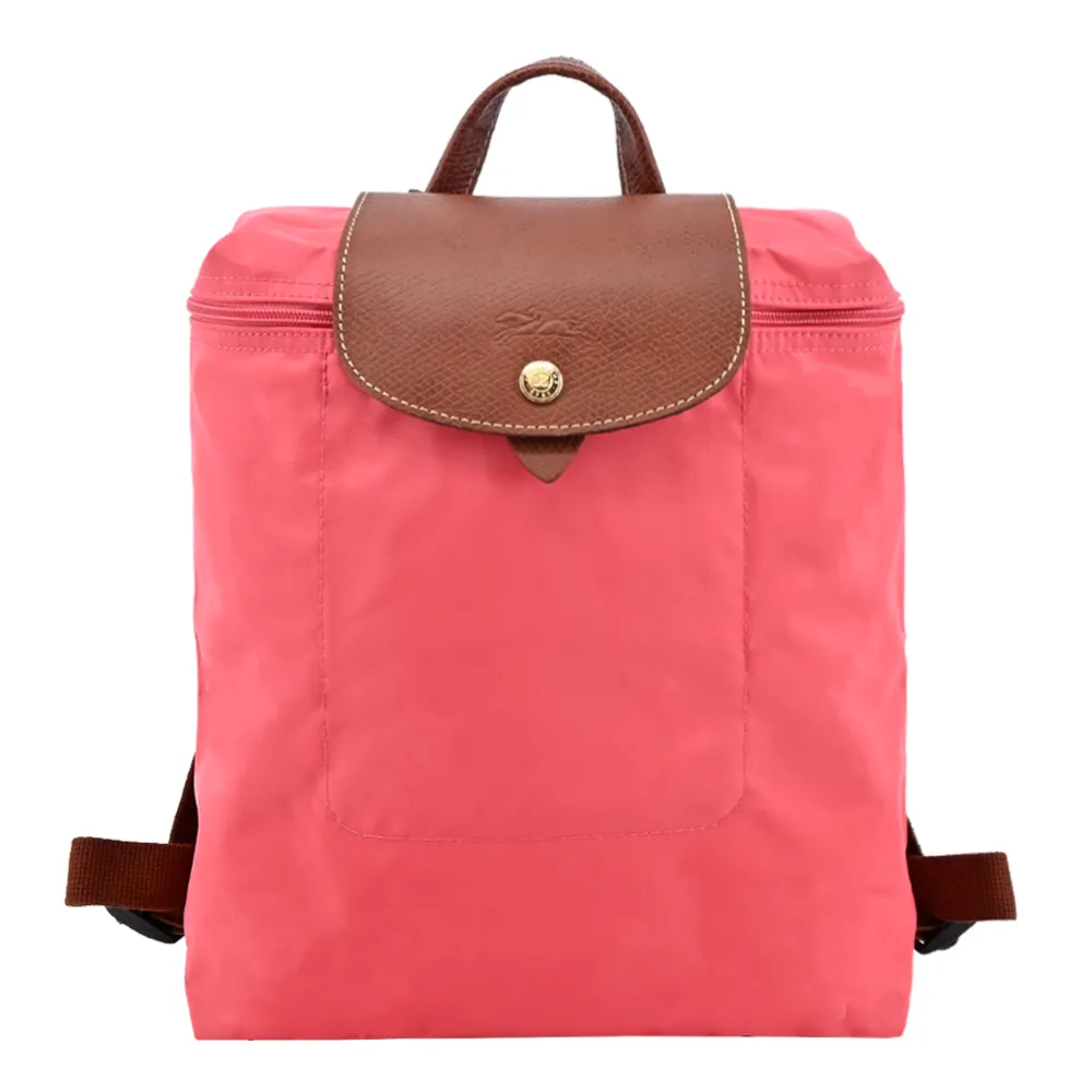 LONGCHAMP LE PLIAGE系列再生尼龍摺疊後背包(中/酒紅) 歷史價格詳細信息