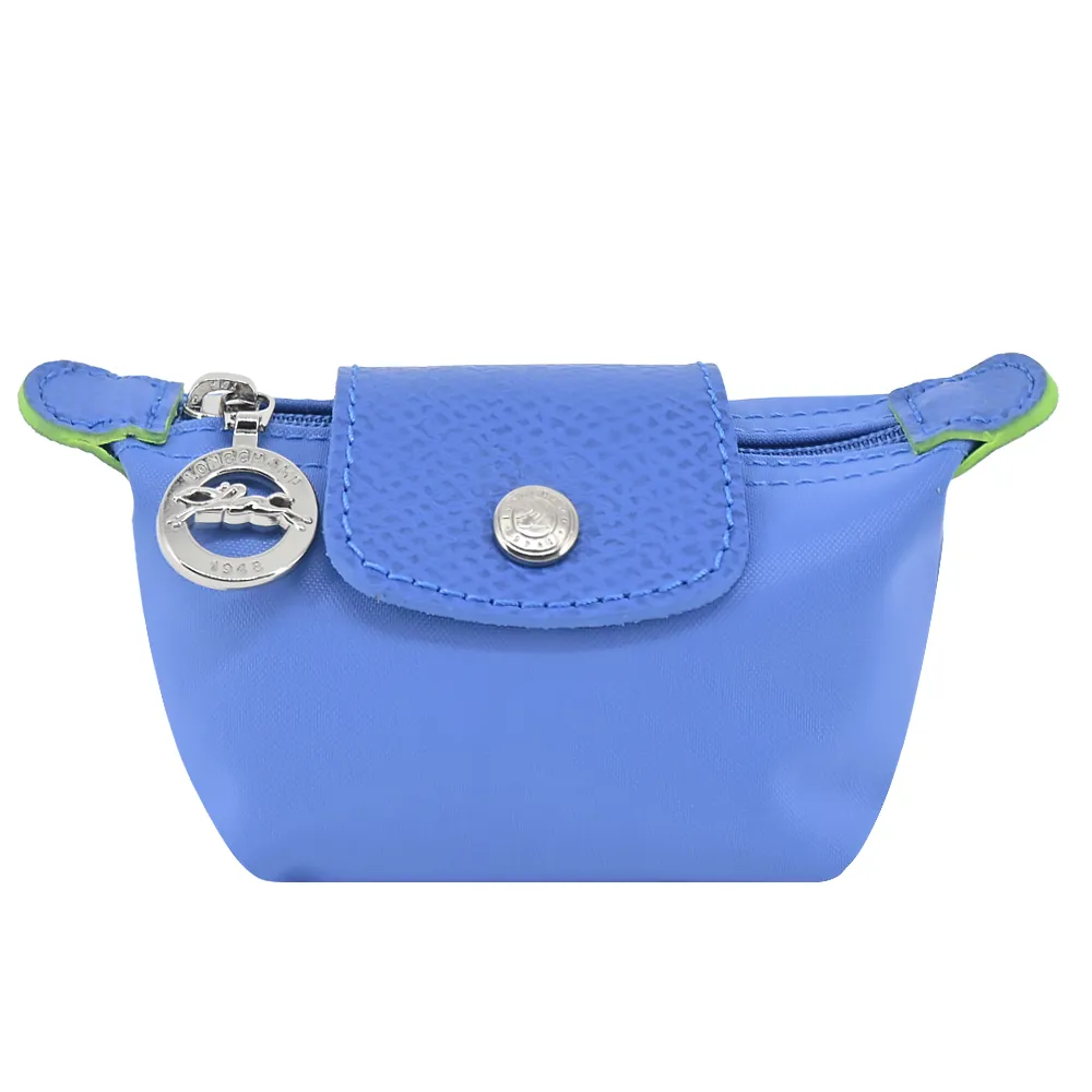 LONGCHAMP LE PLIAGE GREEN系列撞色再生尼龍水餃零錢包(天澄) 歷史價格詳細信息