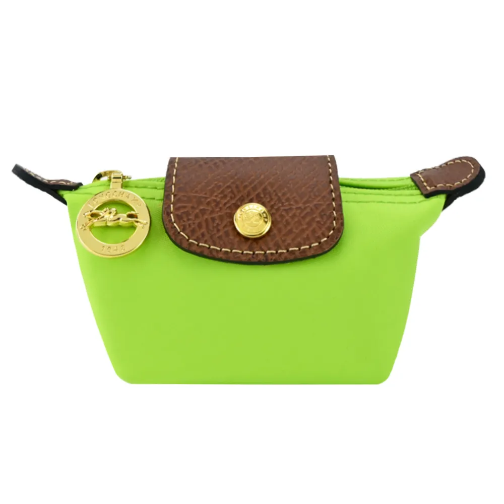 LONGCHAMP LE PLIAGE系列再生尼龍水餃零錢包(苔蘚綠) 歷史價格詳細信息