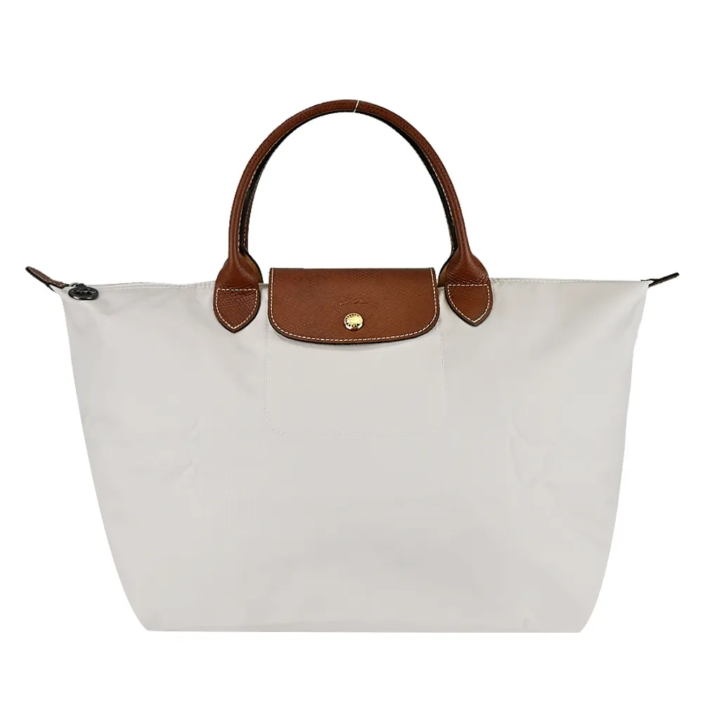 LONGCHAMP LE PLIAGE系列短把尼龍摺疊水餃包(小/牧丹粉) 歷史價格詳細信息