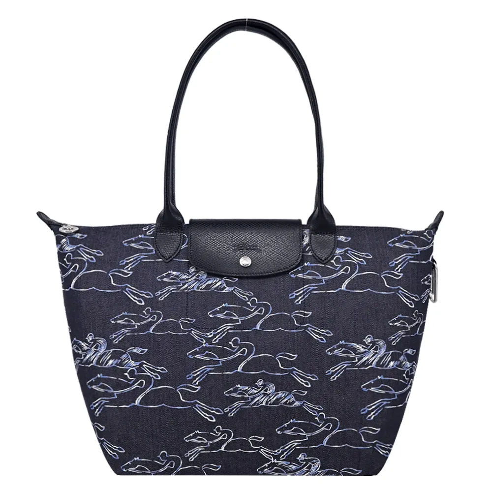 LONGCHAMP LE PLIAGE COLLECTION系列千鳥格紋帆布電腦後背包(海軍藍x白蘭地酒) 歷史價格詳細信息