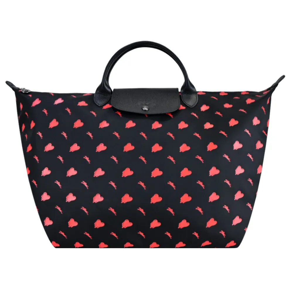 LONGCHAMP X EU王者聯名LE PLIAGE CUIR系列小羊皮斜背水餃包(超迷你/黑) 歷史價格詳細信息