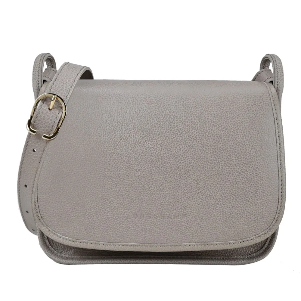 LONGCHAMP LE FOULONNE系列牛皮翻蓋斜背包(小/丁香紫) 歷史價格詳細信息