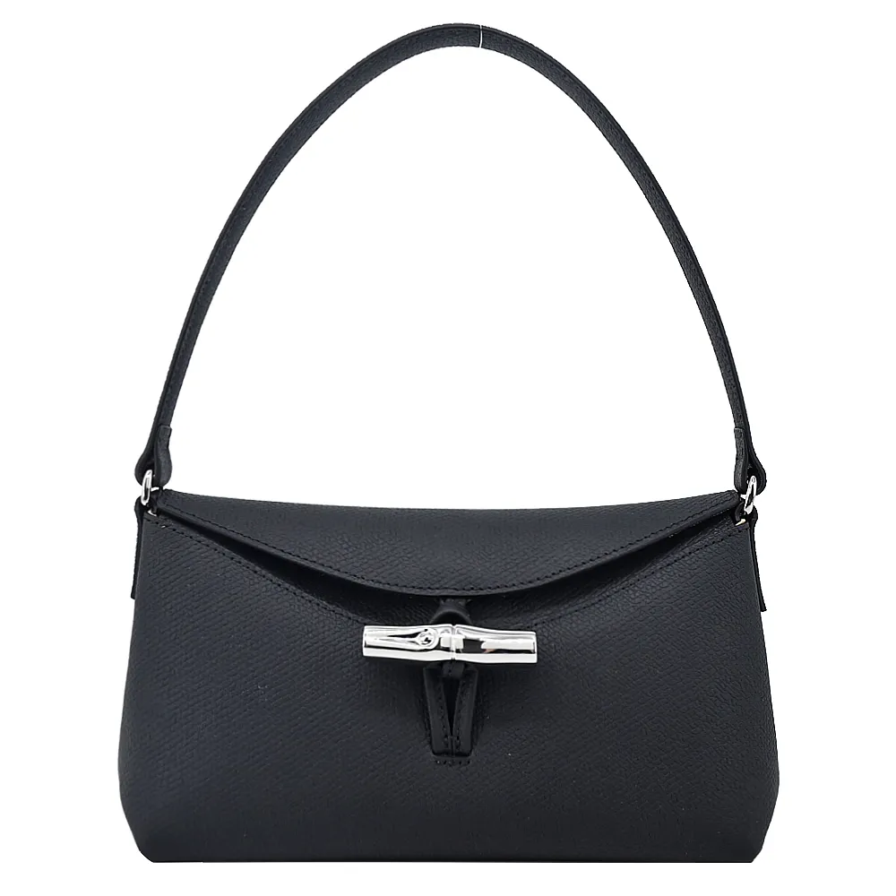 LONGCHAMP ROSEAU系列竹節卵石紋牛皮肩背托特包(紅) 歷史價格詳細信息