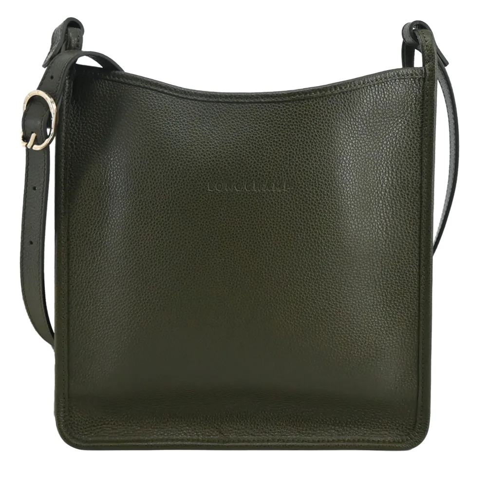 LONGCHAMP LE FOULONNE系列牛皮直式斜背包(大/黑) 歷史價格詳細信息