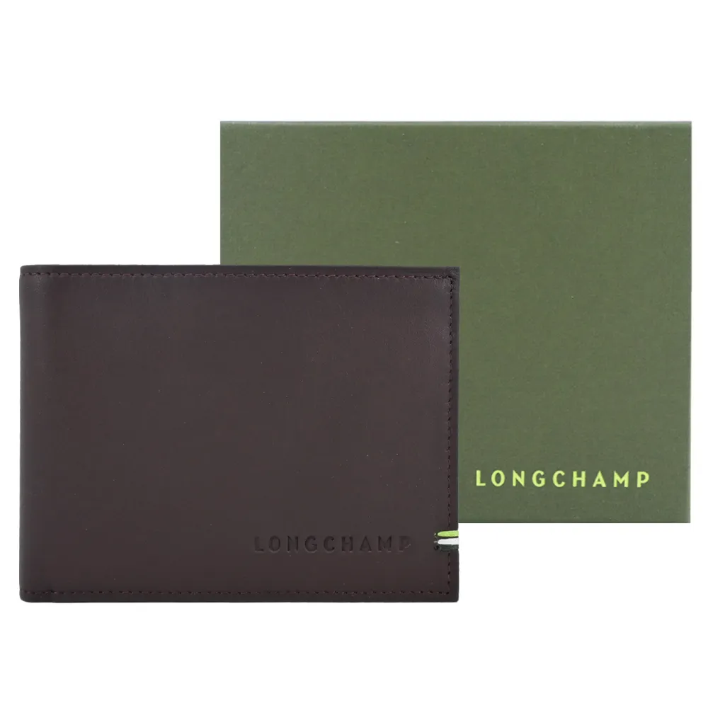 LONGCHAMP SUR SEINE系列牛皮雙折零錢袋短夾(摩卡咖啡) 歷史價格詳細信息