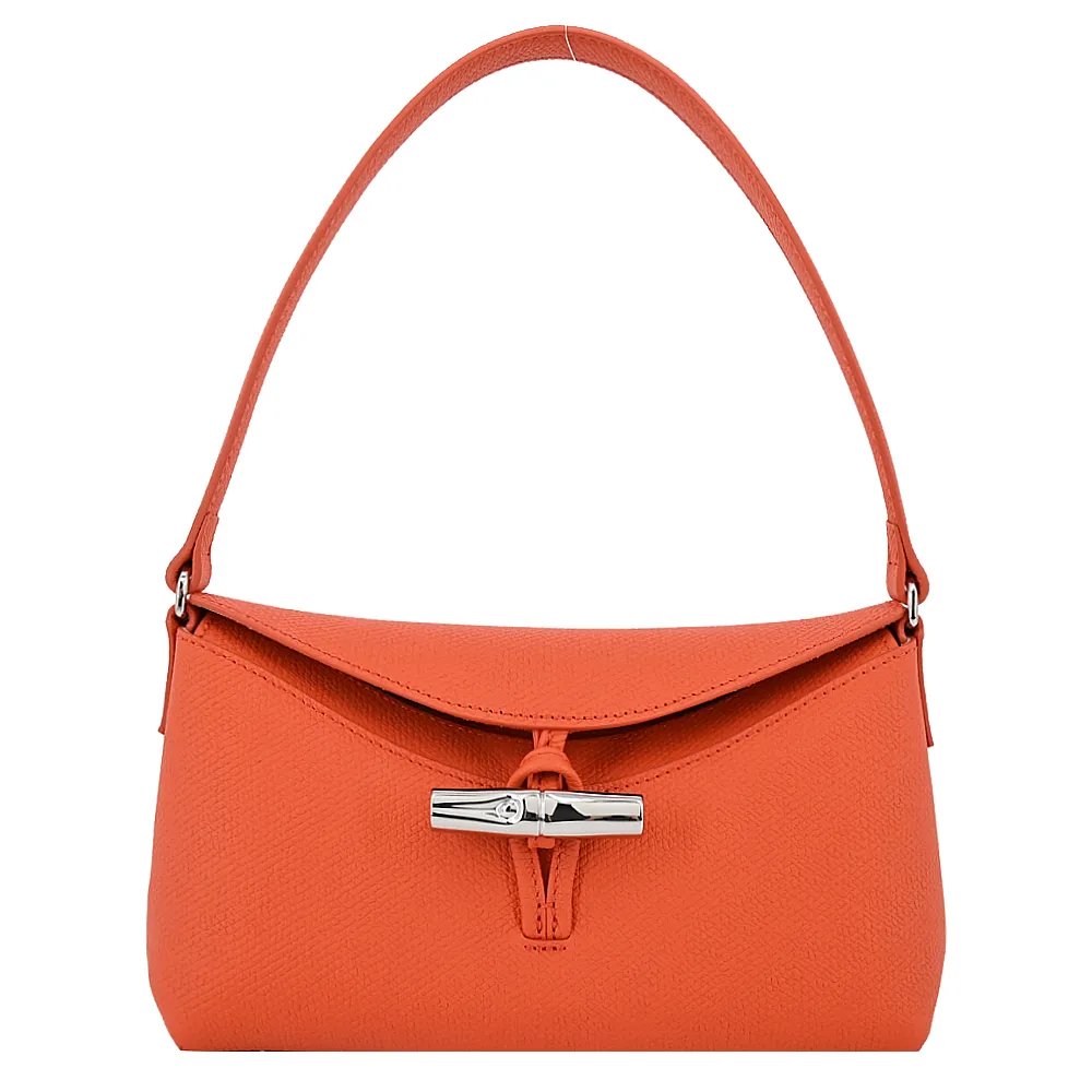 LONGCHAMP ROSEAU系列竹節卵石紋牛皮肩背托特包(紅) 歷史價格詳細信息