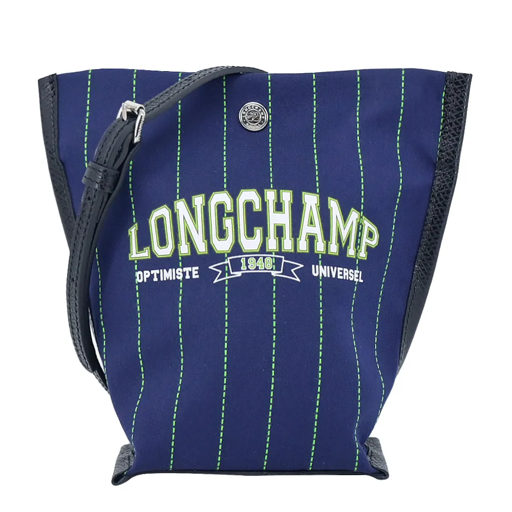 LONGCHAMP ESSENTIAL系列羊毛拼接帆布撞色前口袋肩背包(大/酒紅) 歷史價格詳細信息