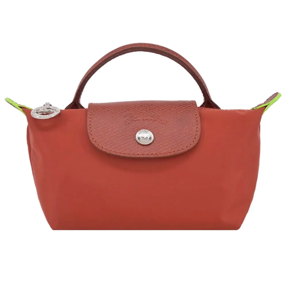 LONGCHAMP LE PLIAGE系列再生尼龍手提化妝包(亮綠) 歷史價格詳細信息