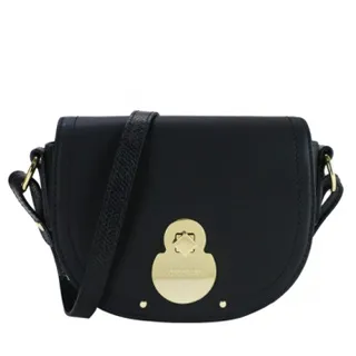 【LONGCHAMP】CAVALCADE系列金屬轉扣鍊帶斜背包(黑) 歷史價格詳細信息