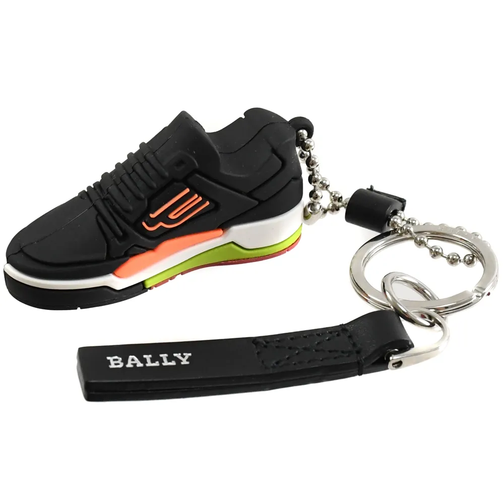 BALLY 6301271 BALLY CHAMPION球鞋造型鑰匙圈吊飾.白 歷史價格詳細信息