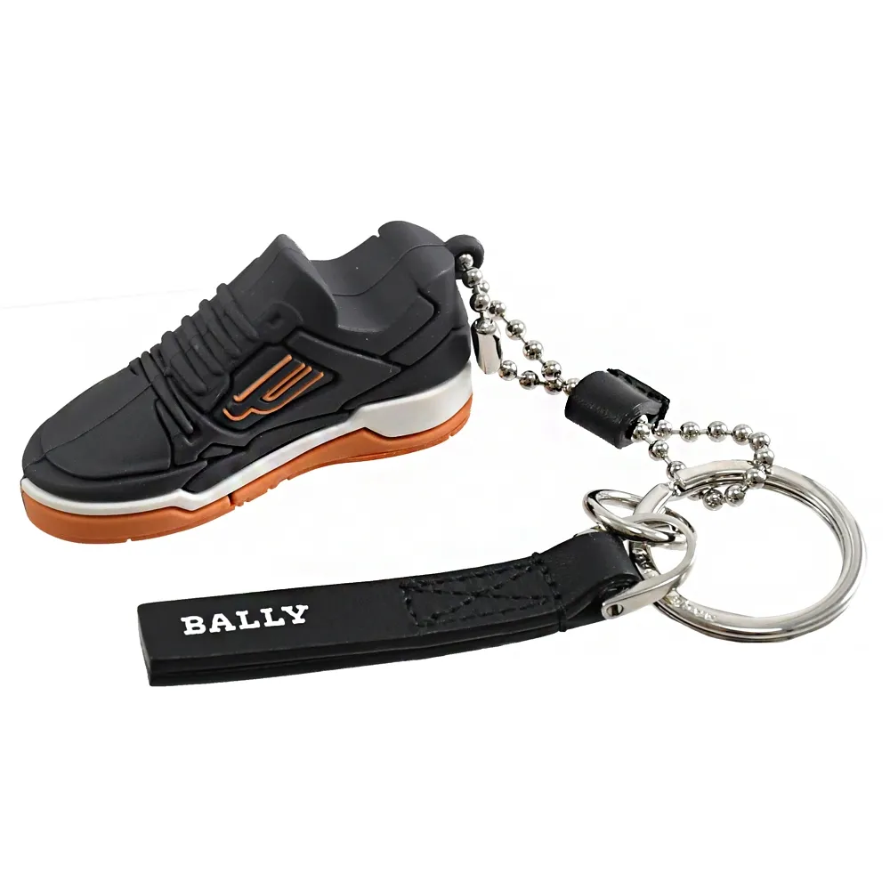 BALLY 6301271 BALLY CHAMPION球鞋造型鑰匙圈吊飾.白 歷史價格詳細信息