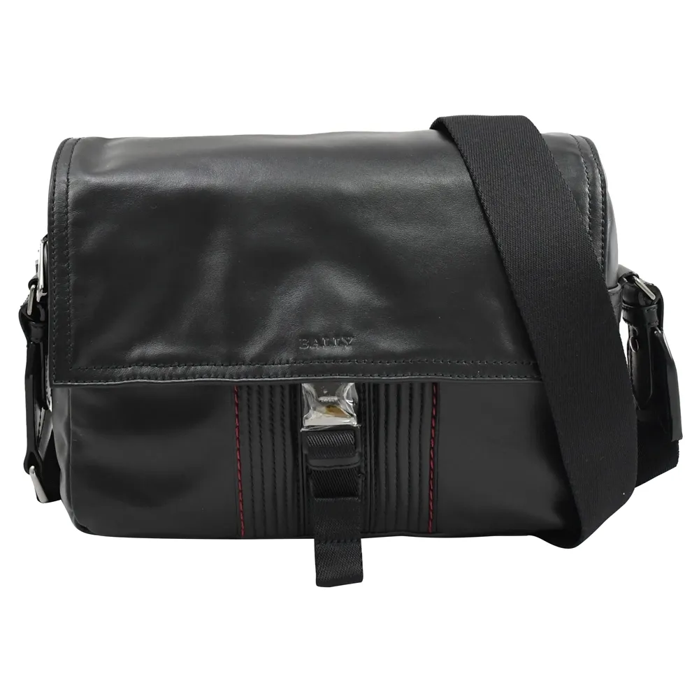 【BALLY】BALLY黑字LOGO帆布拉鍊手拿包(米x黑) 歷史價格詳細信息