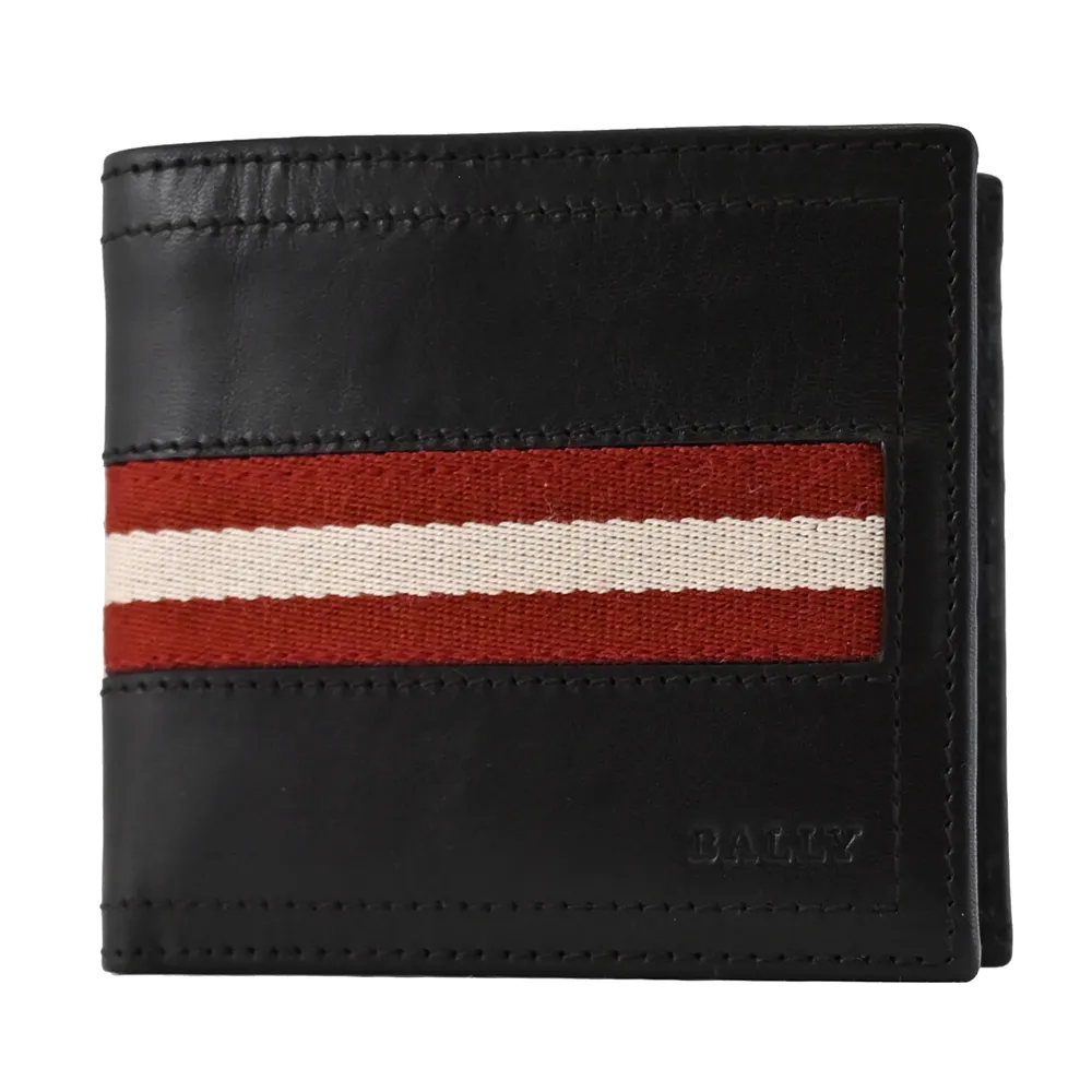 BALLY 6234197 TOLLEN 經典織帶小牛皮8卡短夾.深咖 歷史價格詳細信息