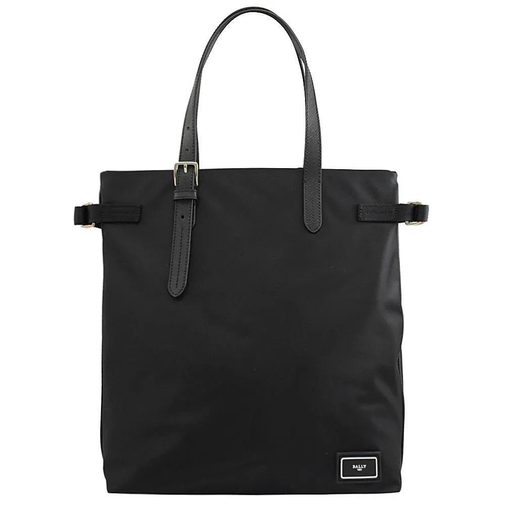 【BALLY】BALLY黑字LOGO帆布拉鍊手拿包(米x黑) 歷史價格詳細信息