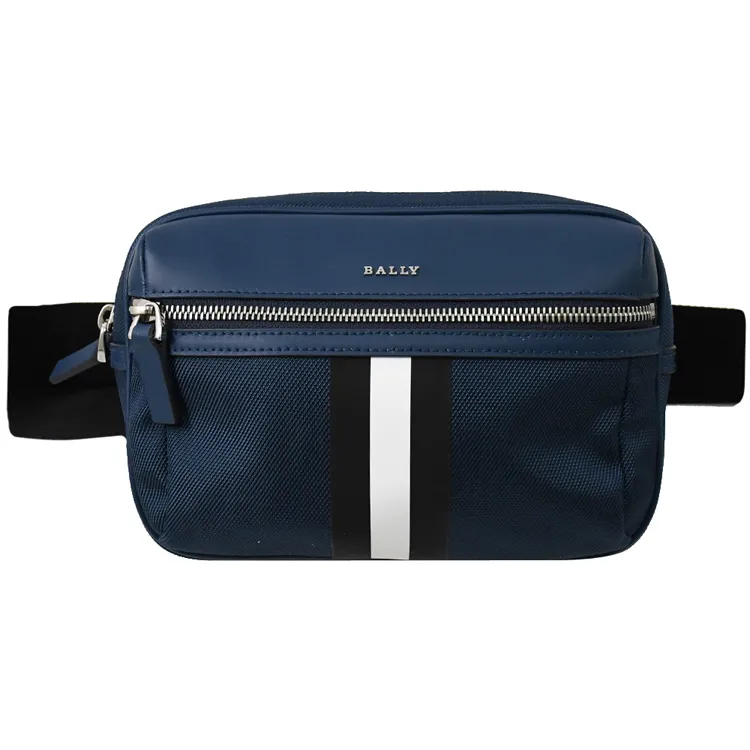 BALLY 6304458 BLYSS燙金LOGO經典織帶兩用水桶包.天藍 歷史價格詳細信息