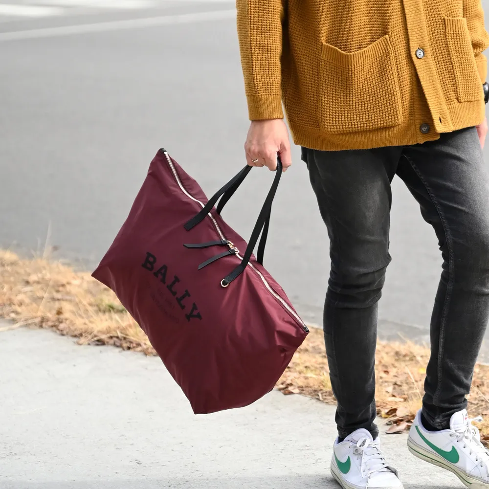 BALLY 6302432 摺疊尼龍托特包禮盒組.午夜藍-附手拿包 歷史價格詳細信息