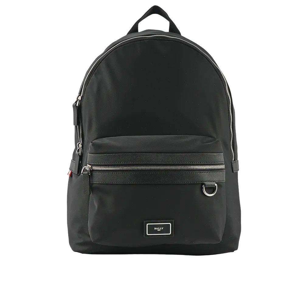 BALLY 6301143 BALEE 金屬LOGO粒紋牛皮對開卡片夾.黑 歷史價格詳細信息