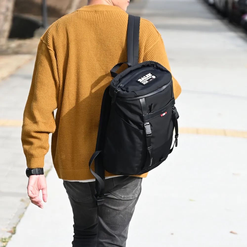 BALLY On The Go Round 條紋尼龍後背包(黑色)(贈收納袋) 6301988 歷史價格詳細信息
