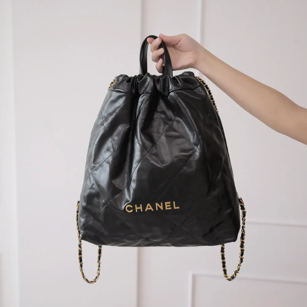 CHANEL AS3393 限定款菱格金球小羊皮斜背翻蓋鍊包.黑 歷史價格詳細信息