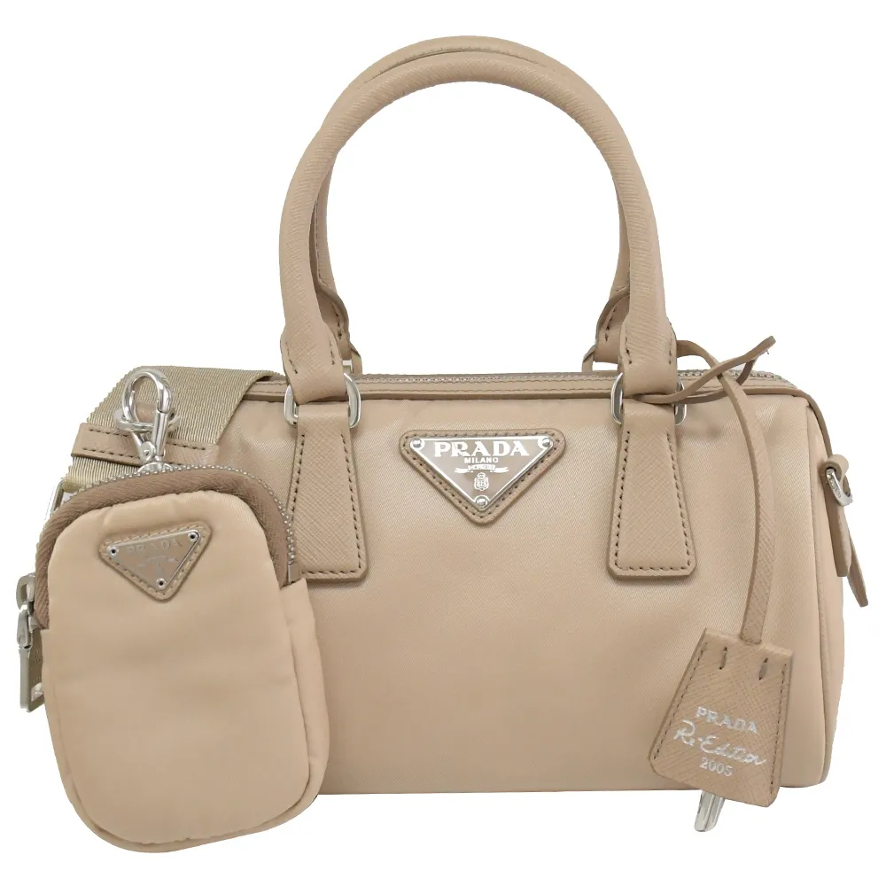 Prada Re-Editon尼龍和Saffiano皮革單肩包 歷史價格詳細信息