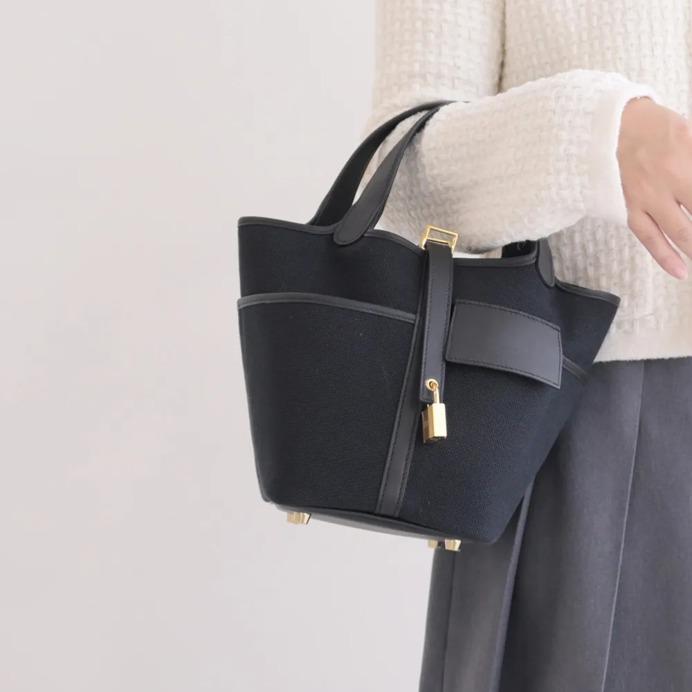 Picotin菜藍子水桶包 奶茶色 歷史價格詳細信息