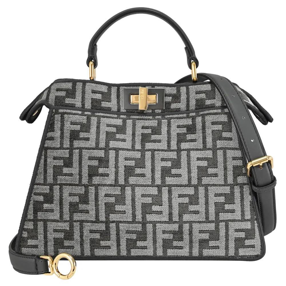 Fendi peekaboo大款紫色提包付肩背帶 歷史價格詳細信息