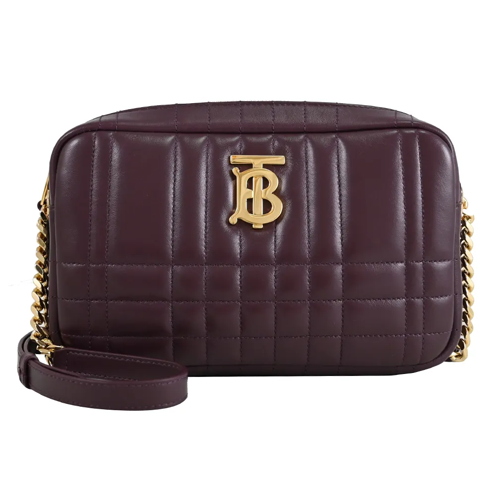 BURBERRY Lola 小羊皮縫線設計迷你翻蓋鍊包(黑色) 8059492 A1189 歷史價格詳細信息