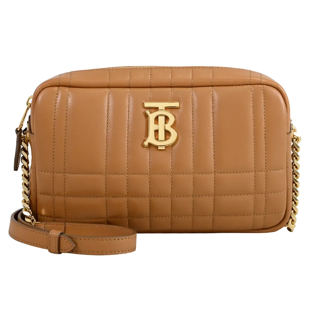 BURBERRY Lola 小羊皮縫線設計迷你翻蓋鍊包(黑色) 8059492 A1189 歷史價格詳細信息