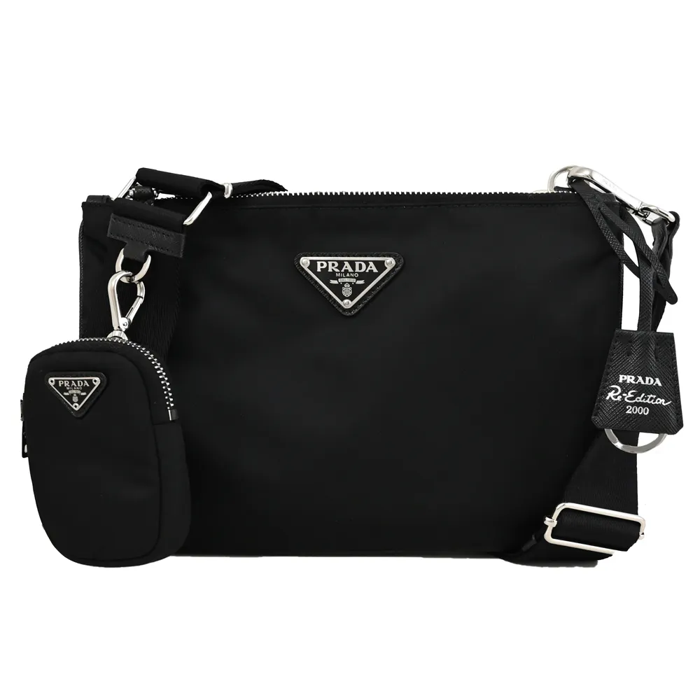 Prada Re-Editon尼龍和Saffiano皮革單肩包 歷史價格詳細信息