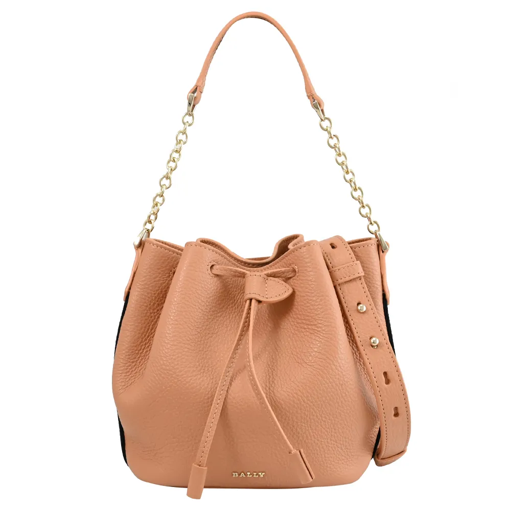 BALLY 6307872 LEONN 條紋牛皮拉鍊大手拿包.黑 歷史價格詳細信息